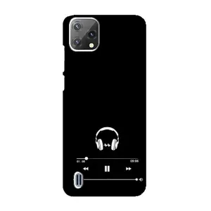 Чехол с картинками на черном фоне для Blackview A55 (Плеер)