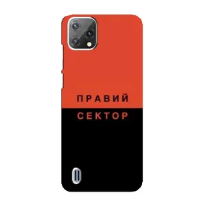 Чехлы УПА (Красно-Чёрный) на Blackview A55 (Правый Серктор)