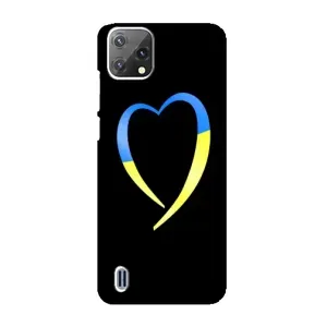 Силиконовый Чехол на Blackview A55 (Я-Украина) (Украинское сердце)