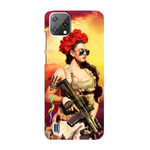 ЗСУ Чехлы (TPU) для Blackview A55 (Женщина солдат)