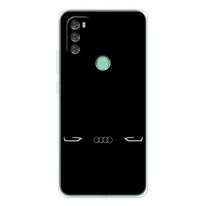 Силиконовый бампер с картинкой машины на Blackview A70 Pro (Силует Audi)