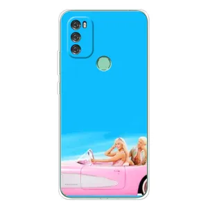 Силиконовый Чехол Барби Фильм на Blackview A70 Pro (Барби и Кен)