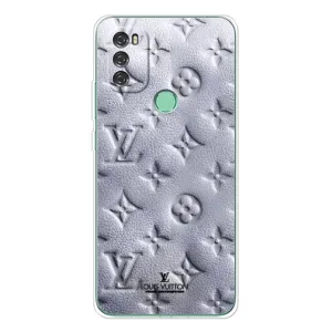 Текстурный Чехол Louis Vuitton для Блэквью А70 Про (Белый ЛВ)