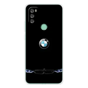 Силиконовый бампер с картинкой машины на Blackview A70 Pro (Черный BMW)