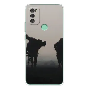 Чехлы на военную тематику для Blackview A70 Pro (Бой солдат)