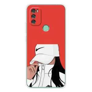 Силиконовый Чехол на Blackview A70 Pro с картинкой Стильных Девушек (Девушка Nike)