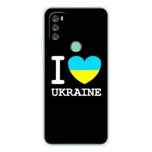 Чехол с Украинской символикой на Блэквью А70 Про (I Love Ukraine)