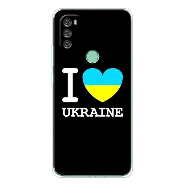 Чехол с рисунком «I Love Ukraine» для Blackview A70 Pro Чехол с рисунком «I Love Ukraine» для Blackview A70 Pro