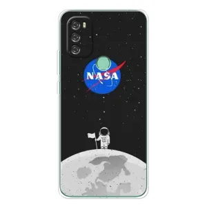 Силиконовый бампер с принтом "Наса" на Blackview A70 Pro (Космонавт NASA)