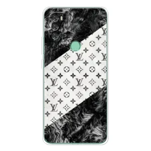 Чохол Стиль Louis Vuitton на Blackview A70 Pro (LV на білому)