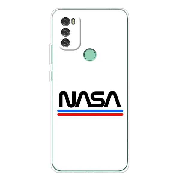Чехол с рисунком «NASA на белом фоне» для Blackview A70 Pro Чехол с рисунком «NASA на белом фоне» для Blackview A70 Pro