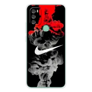 Силиконовый Чехол на Blackview A70 Pro с картинкой Nike (Nike дым)