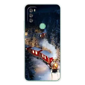 Силиконовый бампер на рождество для Blackview A70 Pro (Поезд)