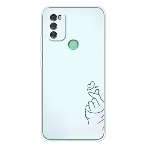 Чехлы (Знак сердечка) на Blackview A70 Pro (Сердце на голубом)