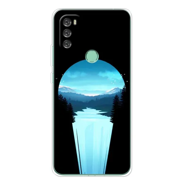Чехол с рисунком «Синий Водопад» для Blackview A70 Pro Чехол с рисунком «Синий Водопад» для Blackview A70 Pro