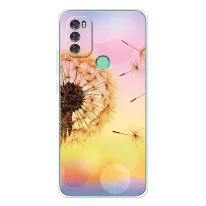 Силиконовый Чехол с одуванчиками на Blackview A70 (Цветок-одуванчик)