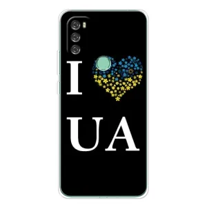 Силиконовый Чехол на Blackview A70 (Я-Украина) (I Love UA)