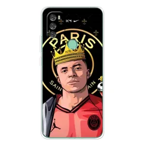 Чехол (TPU) с Футболистом на Blackview A70 (Mbappe King)