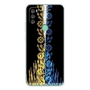 Силиконовый Чехол на Blackview A70 (Патриотическая вышиванка)