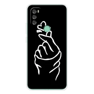 Чехлы (Знак сердечка) на Blackview A70 (Сердце на черном)