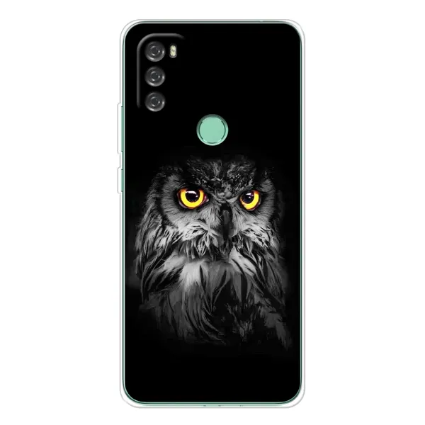 Чехол с рисунком «Сова на чёрном» для Blackview A70 Чехол с рисунком «Сова на чёрном» для Blackview A70