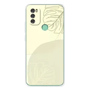 Чехол цветочный дизайн для Blackview A70 (Зелёный фон)