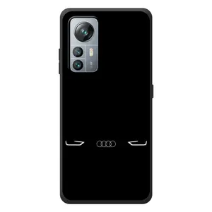 Силиконовый бампер с картинкой машины на Blackview A85 (Силует Audi)