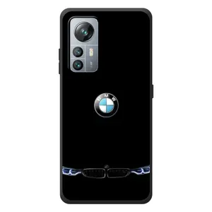 Силиконовый бампер с картинкой машины на Blackview A85 (Черный BMW)