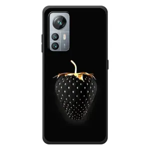 Чехол с изображением вкусной еды для Blackview A85 (Чёрная клубника)