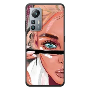 Силиконовый Чехол на Blackview A85 с картинкой Стильных Девушек (Девушка и ресницы)