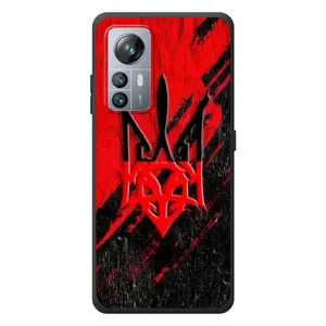 Чехлы УПА (Красно-Чёрный) на Blackview A85 (Герб в цвете УПА)