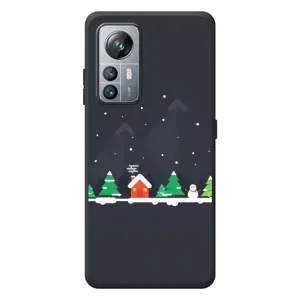Силиконовый бампер на рождество для Blackview A85 (Город зимний)