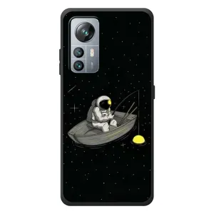 Силіконовый Чохол з принтом "Космонавти" на Blackview A85 (Космонавт на рибалці)