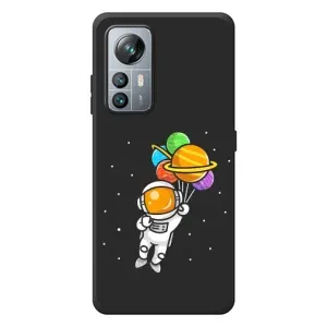 Силіконовый Чохол з принтом "Космонавти" на Blackview A85 (Космонавт з кульками)