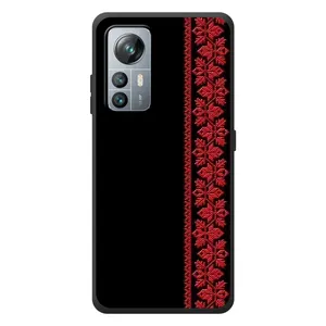 Силиконовый Чехол на Blackview A85 (Красная Вышиванка)
