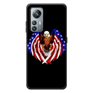 Чехол Флаг USA для Blackview A85 (Крылья США)