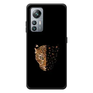 Чехол с леопардовым принтом на Blackview A85 (Леопард на черном)