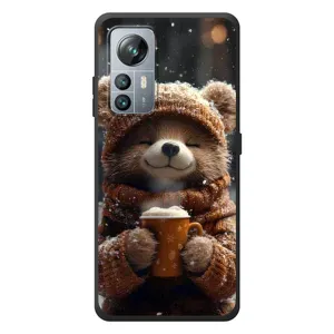Печатный чехол «Зверята с кофе» для Blackview A85 (Медвежонок с кофе)