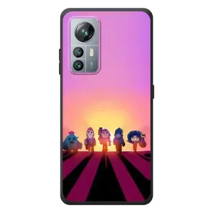 Силиконовый Чехол на Blackview A85 с картинкой Brawl Stars (Персонажи в закате)