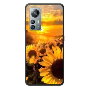 Чехол с Цветами для Blackview A85 (поле подсолнухов)