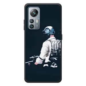 Силиконовый чехол с картинкой "Герой Pubg" на Blackview A85 (В экиперовке)