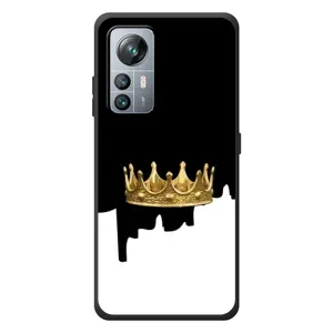 Чехол (Корона на чёрном фоне) для 블랙뷰 에이85 (Золотая корона)