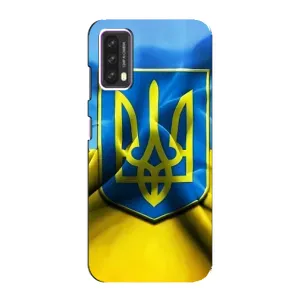 Чехол с картинкой (Патриотический ГЕРБ) на Blackview A90 (Герб и Флаг Украины)