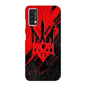 Чехлы УПА (Красно-Чёрный) на Blackview A90 (Герб в цвете УПА)