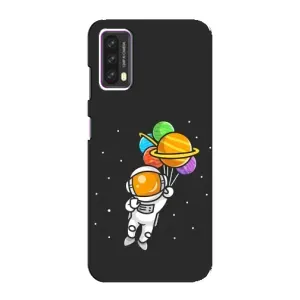 Силіконовый Чохол з принтом "Космонавти" на Blackview A90 (Космонавт з кульками)