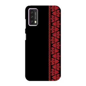 Силиконовый Чехол на Blackview A90 (Красная Вышиванка)
