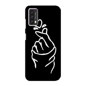 Чехлы (Знак сердечка) на Blackview A90 (Сердце на черном)