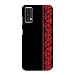 Силиконовый Чехол на Blackview A90 с картинкой Вышиванки (Вышиванка на черном)