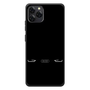 Силиконовый бампер с картинкой машины на Blackview A95 (Силует Audi)