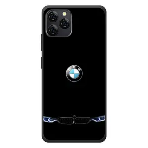 Силиконовый бампер с картинкой машины на Blackview A95 (Черный BMW)